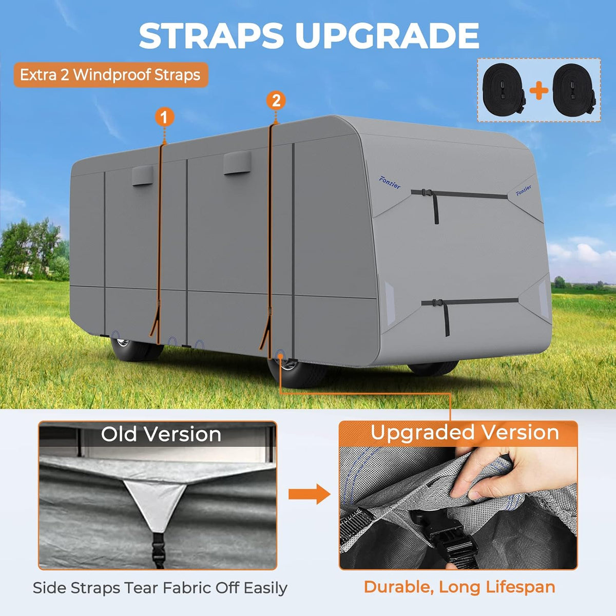 5 Layers Heavy Duty RV Cover for 38'-42' Motorhome B924940