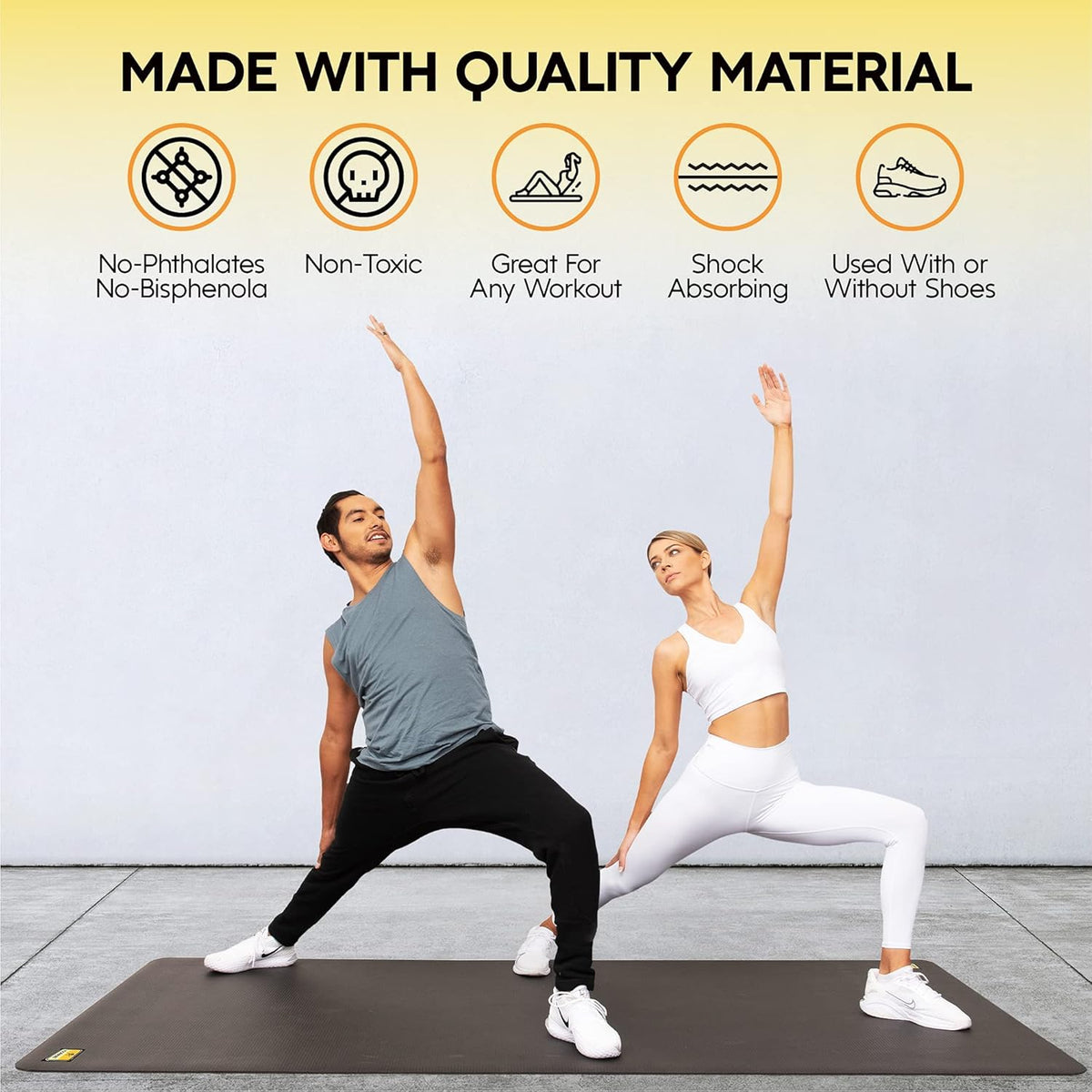 Large Exercise Mat 8 ft X 4 ft X 1/4" Thick V81621