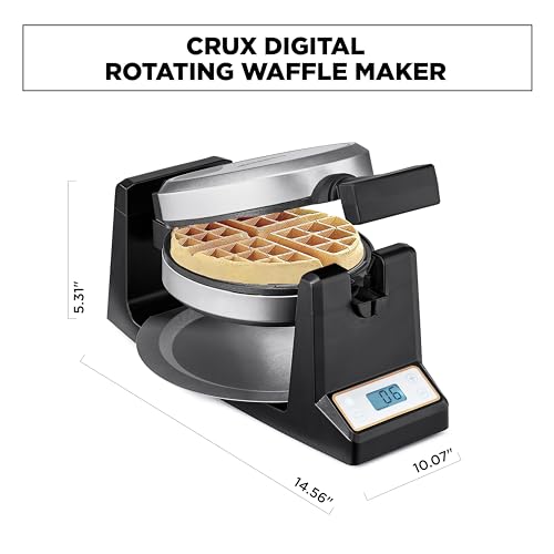 Double Rotating Belgian Waffle Maker with Nonstick Copper Plates A9269