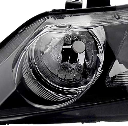 Black Headlights Lamps Pair X657