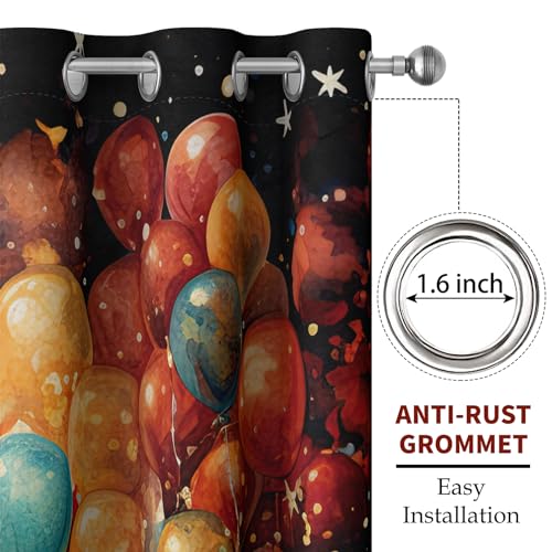 Boho Floral Blackout Curtains 2 Panel Set 52" x 84" U92058