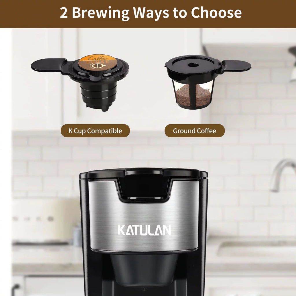 Black Single Serve Coffee Maker with 30 Oz Removable Water Tank Z862