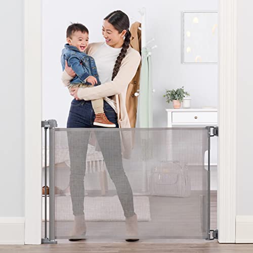 Extra Wide Retractable Baby Gate, White E60436