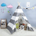 Gray Cotton Canvas Teepee Tent with Carrying Bag G278