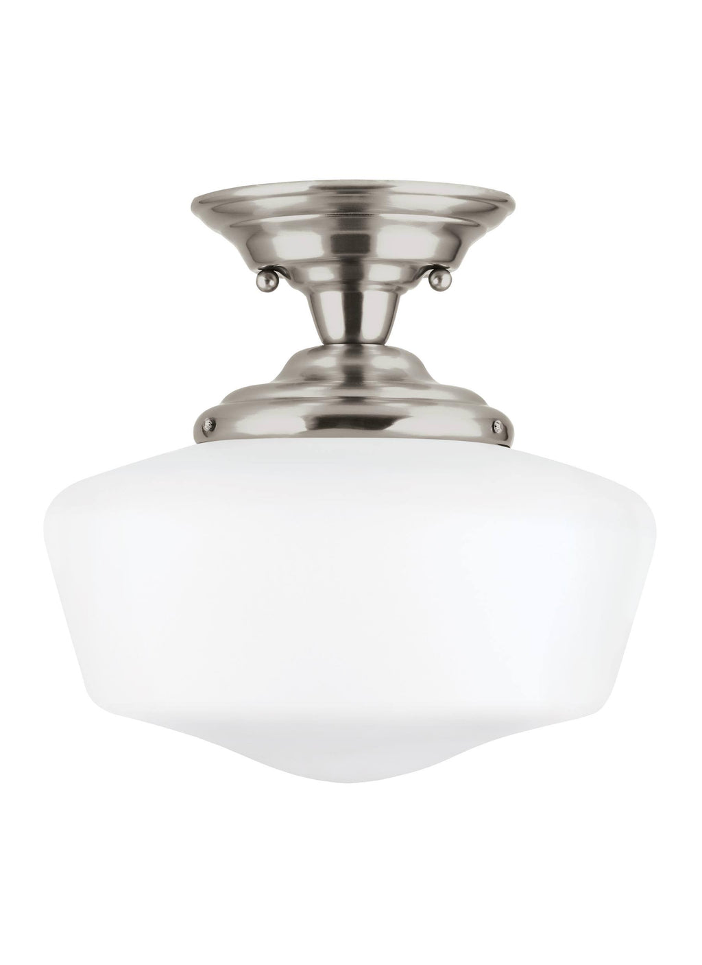 Brushed Nickel Semi Flush Mount Light W955