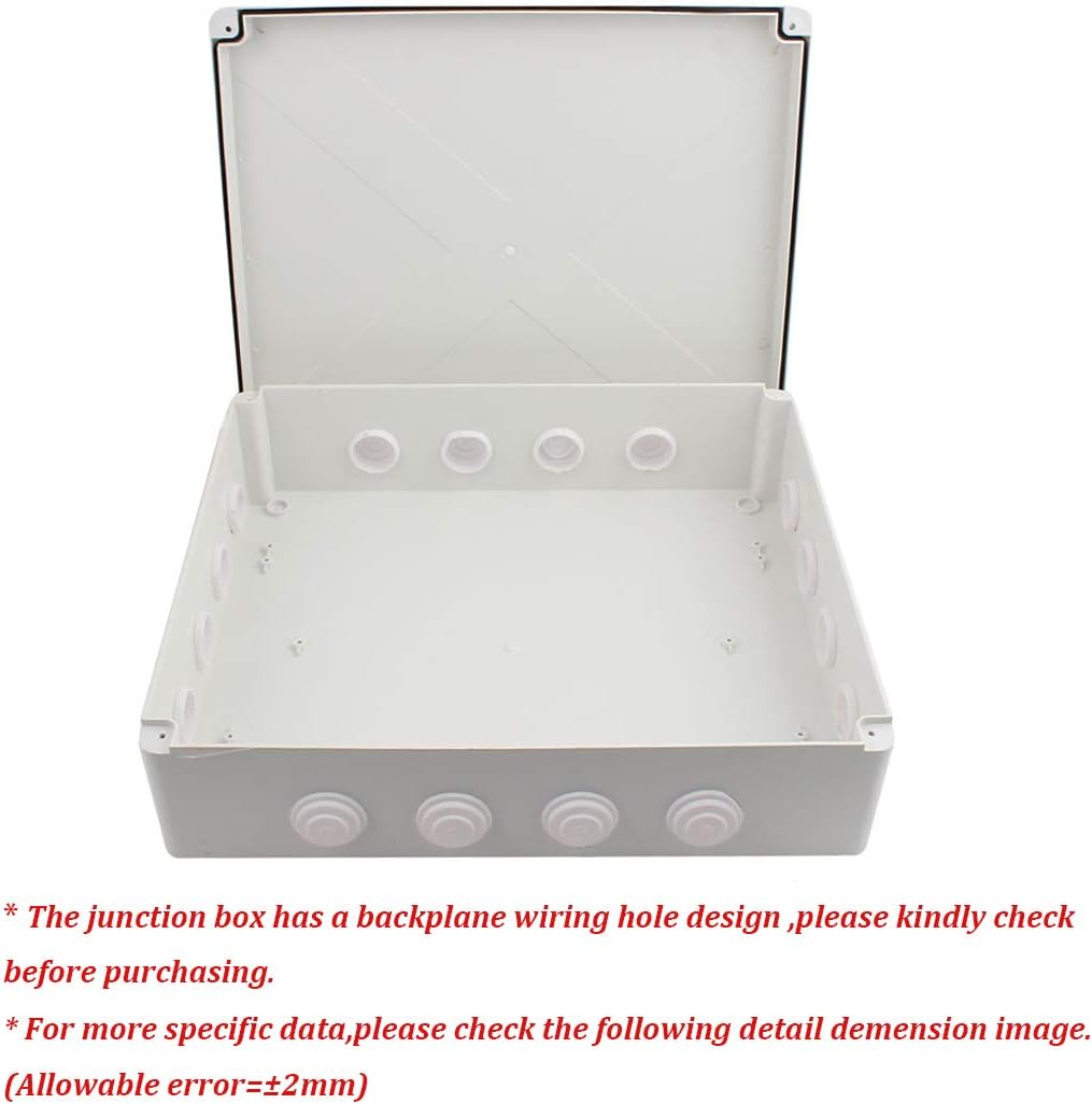 ABS Plastic IP65 Junction Box White Pack of 2 U1144