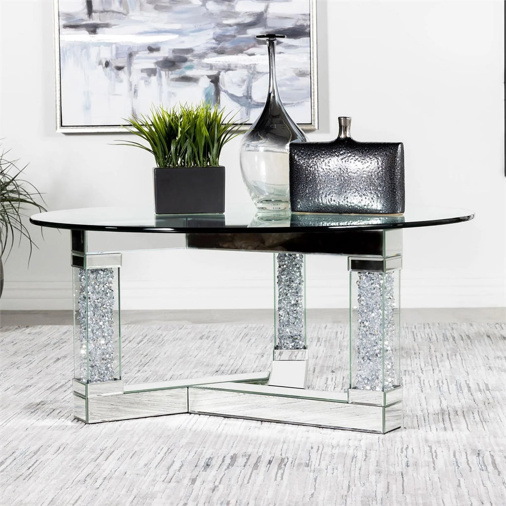 Glass Round Coffee Table O895340