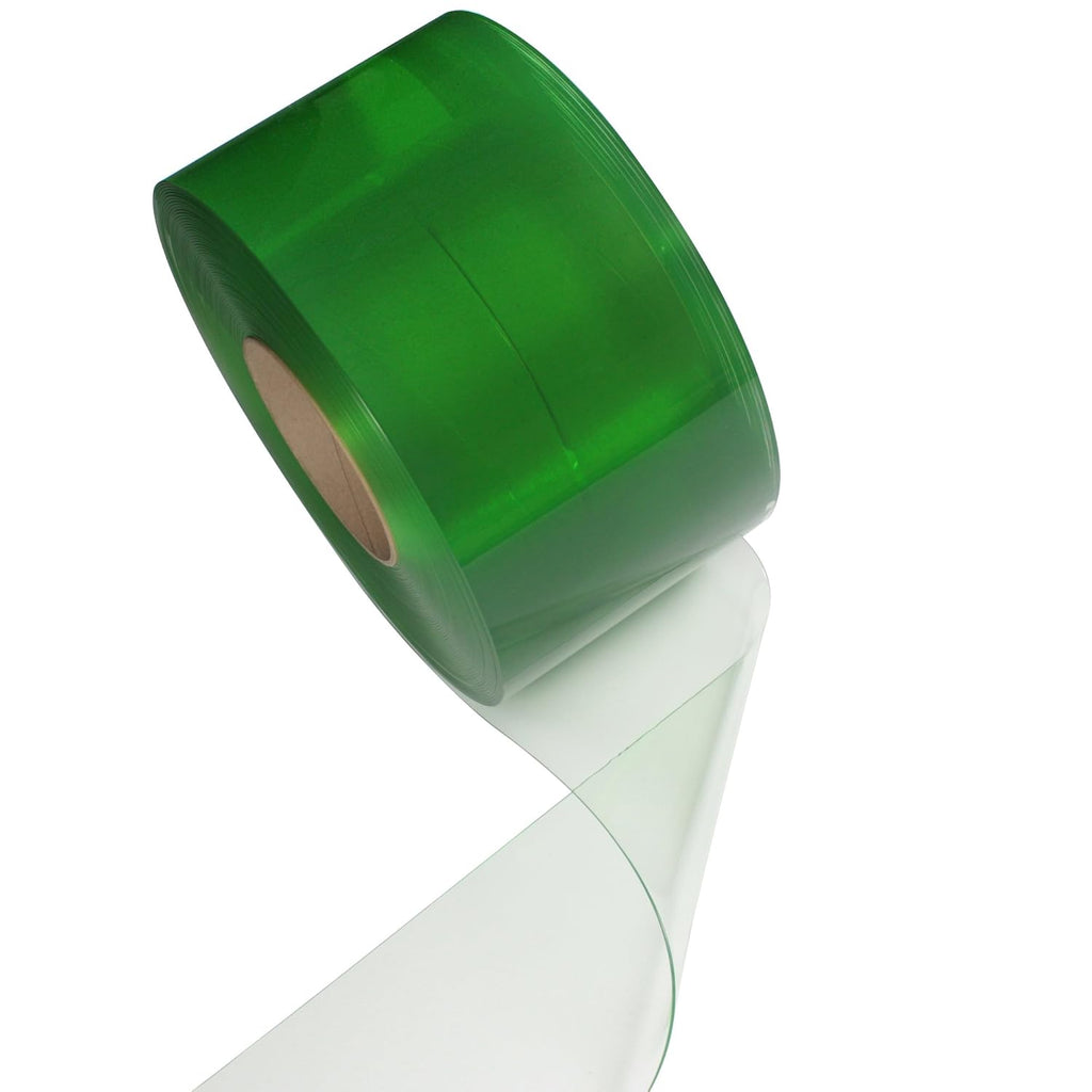 Clear-Flex II PVC Standard Smooth Strip Door Bulk Roll, 300' Length x 8" Width x 0.08" Thick P634289