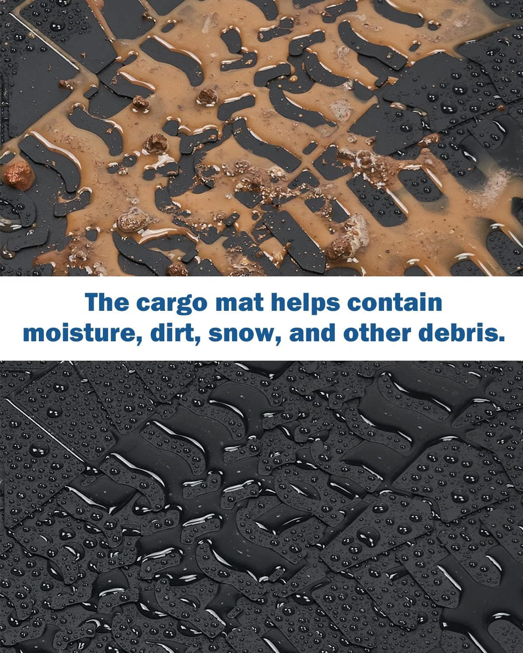 All-Weather Waterproof Trunk Mat Cargo Liner for Wrangler JL 4XE 2021 2022 4 Door Z696