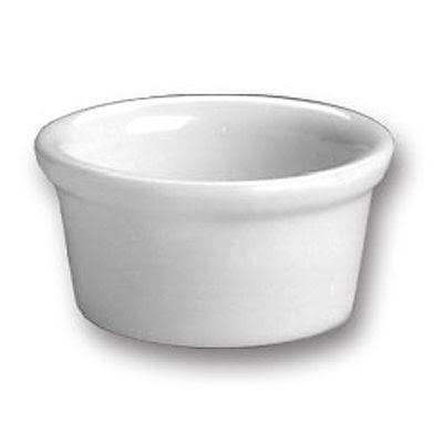 White 3.5 oz Round China Ramekin D480