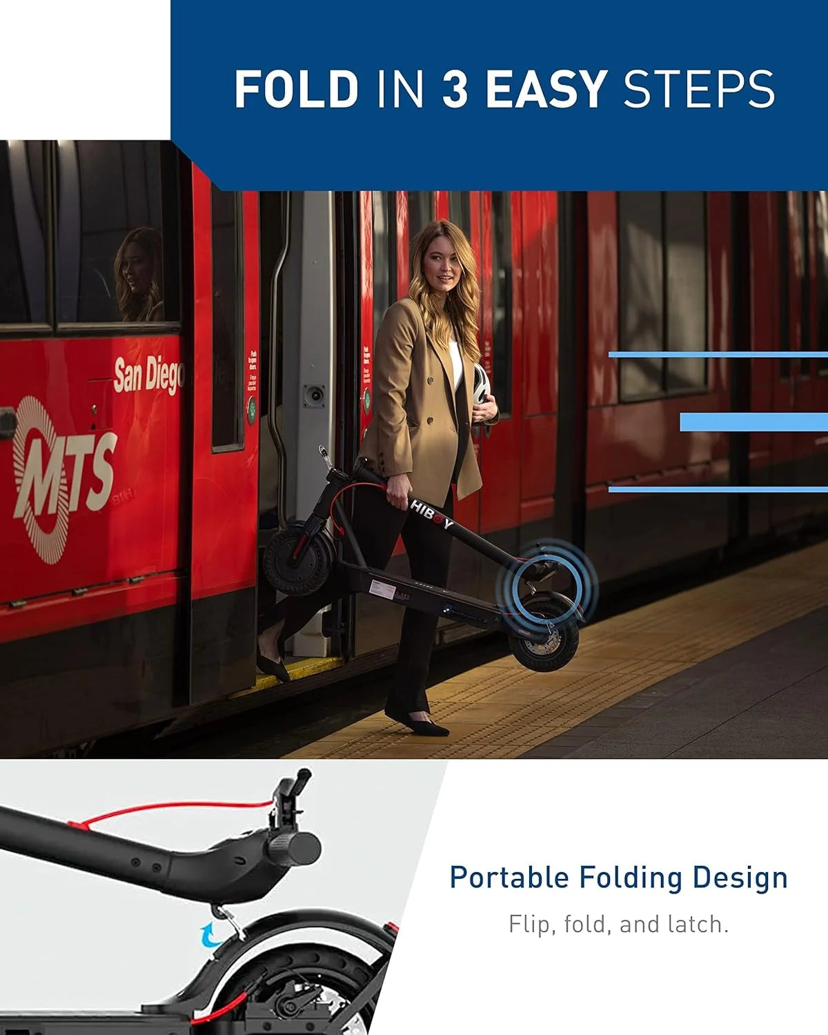 Electric Scooter, 500W Motor, 10 Honeycomb Tires, 25 Miles, 19 MPH S686034