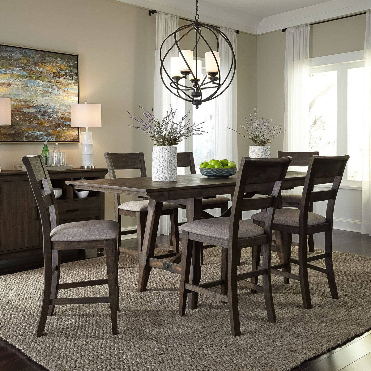 Splat Back Counter Height Dining Side Chair V68725