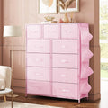 Pink 11 Drawer Dresser N273709