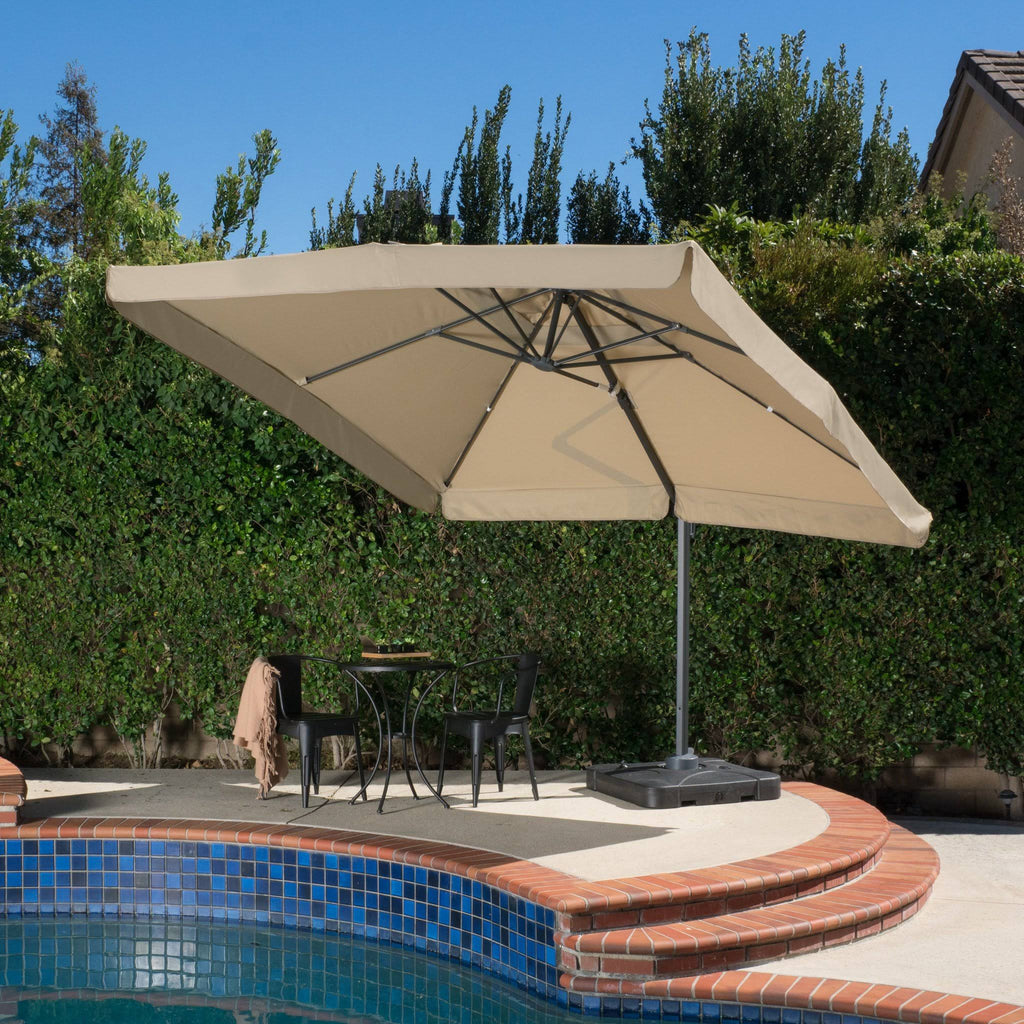 Lavender 9.8-Foot Canopy Umbrella with Base W2857