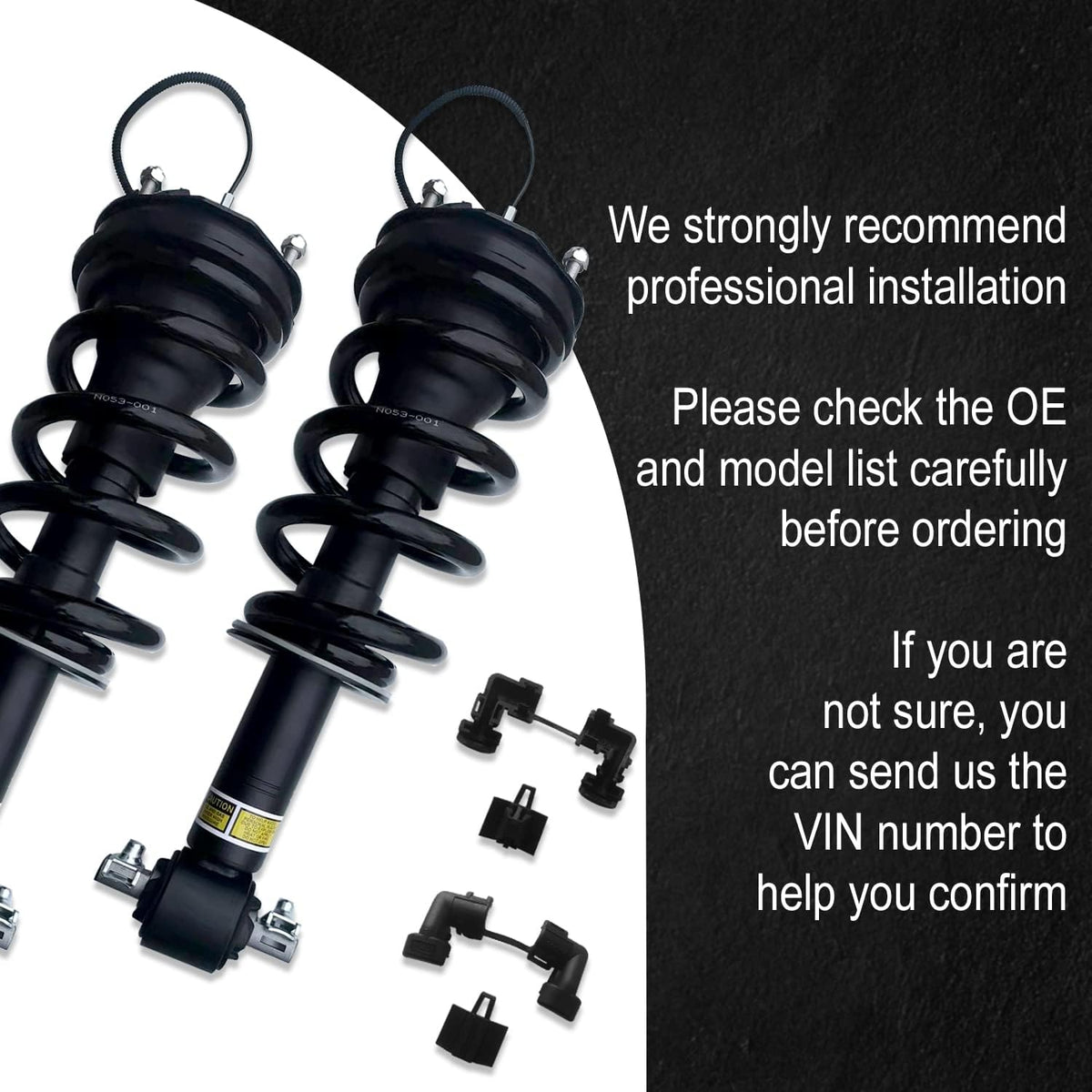 Pair Front Shock Absorber Strut Assembly I40261