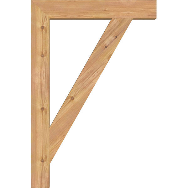 Traditional Block Smooth Bracket, Western Red Cedar K782