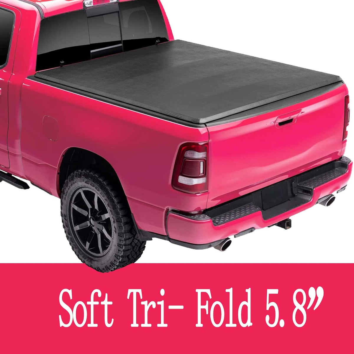 Soft Roll Up Truck Bed Tonneau Cover for 5.8' Bed Pickup I71028