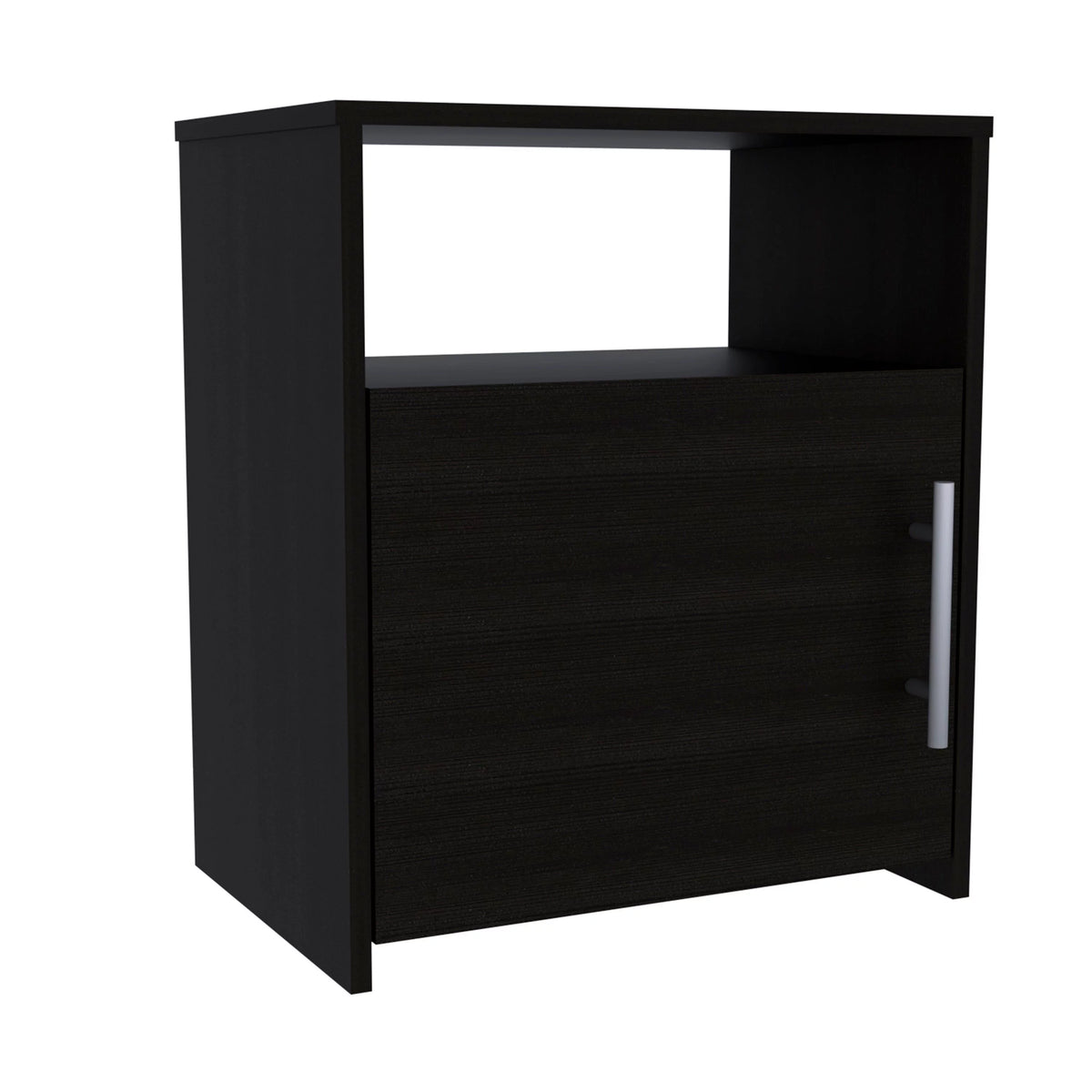Black 2 Piece Bedroom Set with 4 Drawer Dresser and Nightstand P645865