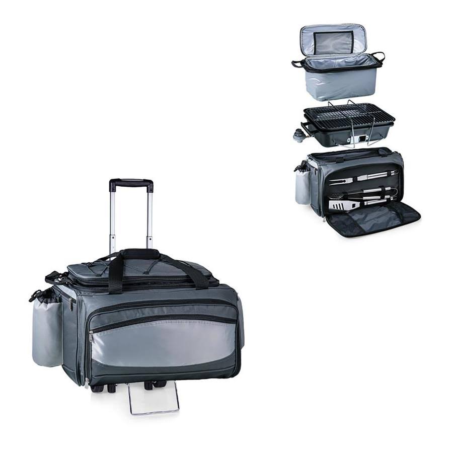 Vulcan Tailgating Cooler and Propane Barbecue Set with Trolley T16766