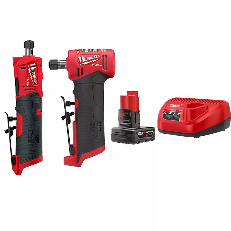 12V Lithium-Ion Brushless Cordless 1/4 in. Die Grinder Kit with Battery & Charger P70042