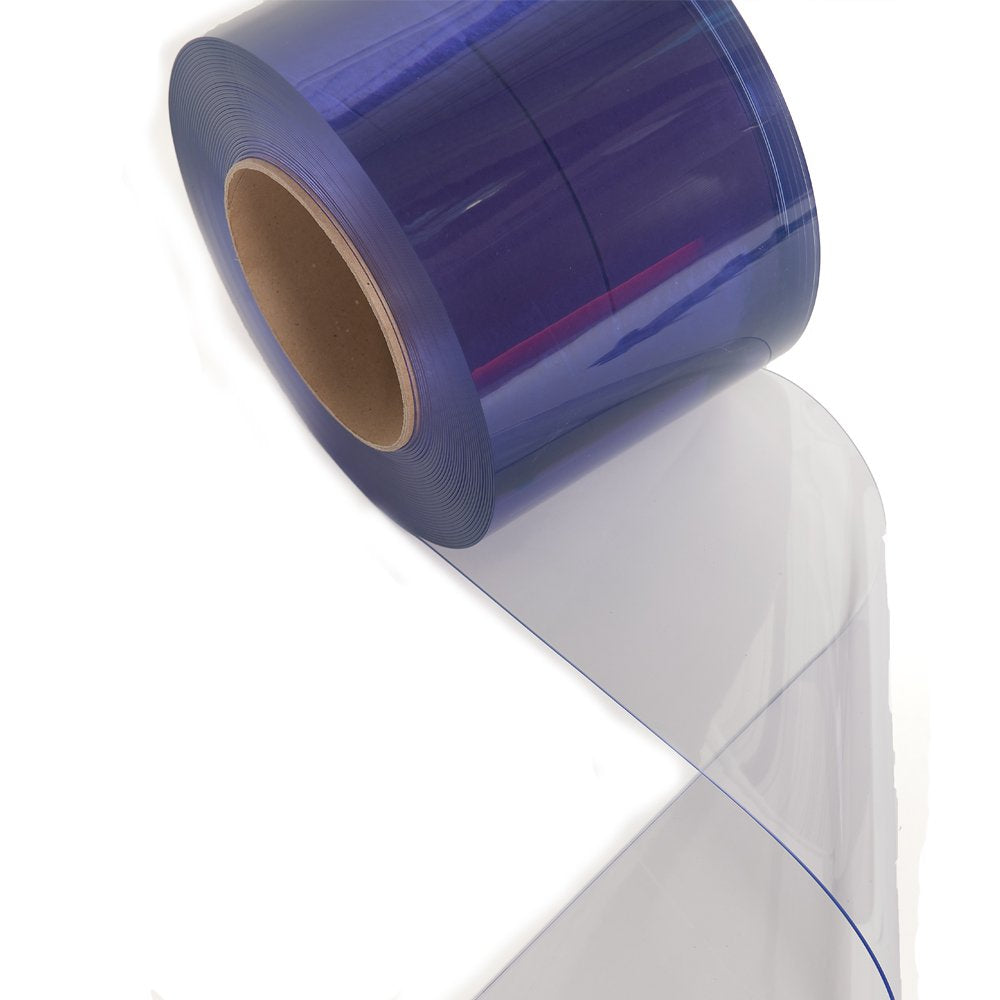Clear-Flex II PVC Standard Smooth Strip Door Bulk Roll, 300' Length x 8" Width x 0.08" Thick P634289