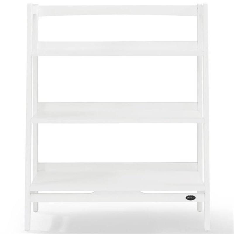 White 3 Shelf Ladder Bookcase D566