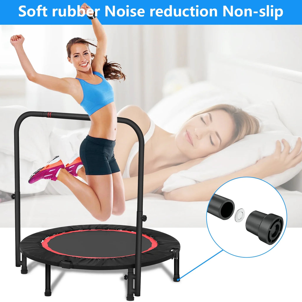 40 Fitness Mini Trampoline with Adjustable Handle B86369