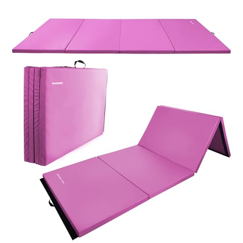4'x8'x2" Folding Exercise Gym Mat with Carrying Handles U309317