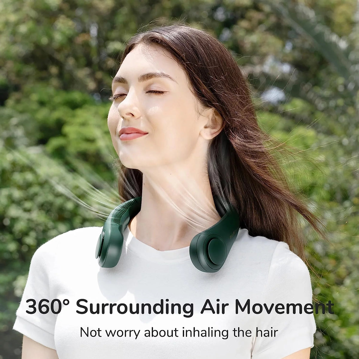Portable Neck Fan 4000 mAh Bladeless Fan with 3 Speeds Q289