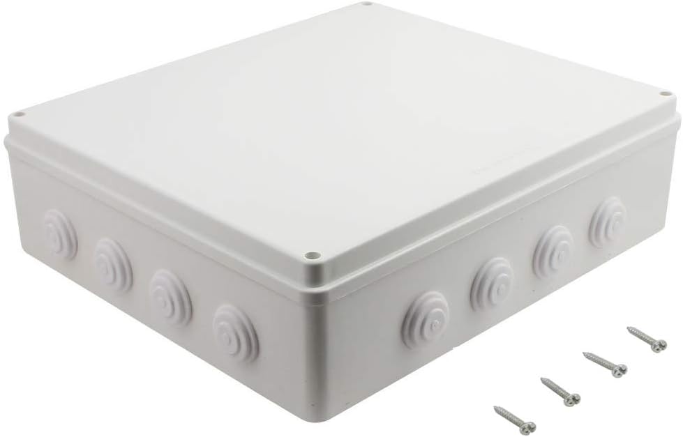 ABS Plastic IP65 Junction Box White Pack of 2 U1144