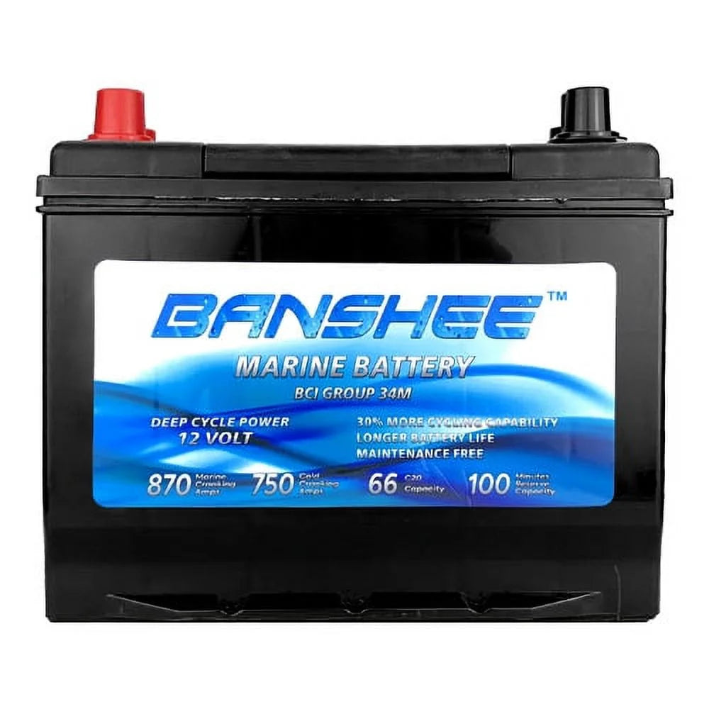 12V Group Size 34 Deep Cycle Marine Battery F654