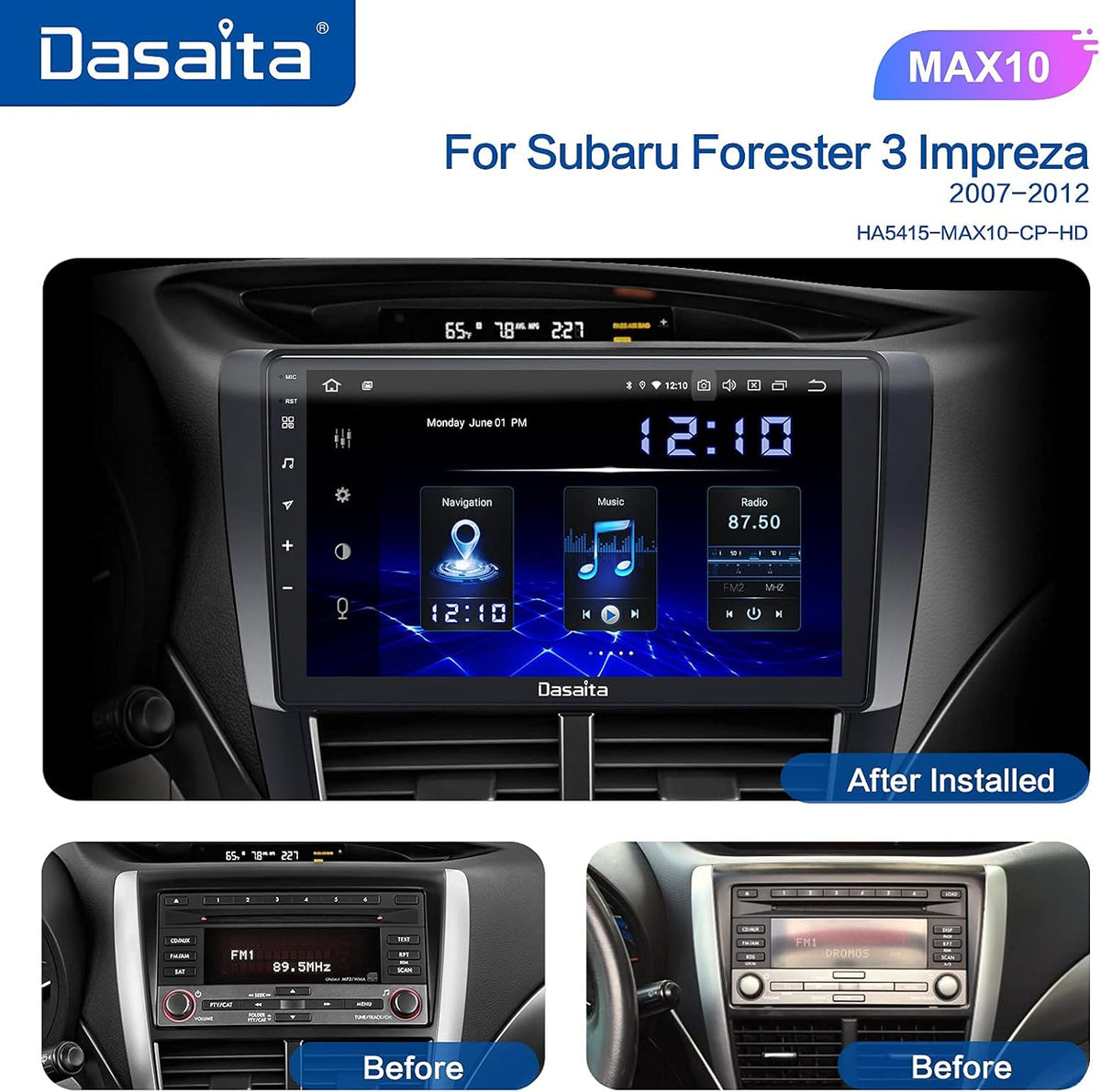 Android Car Stereo with Carplay Touch Screen N529