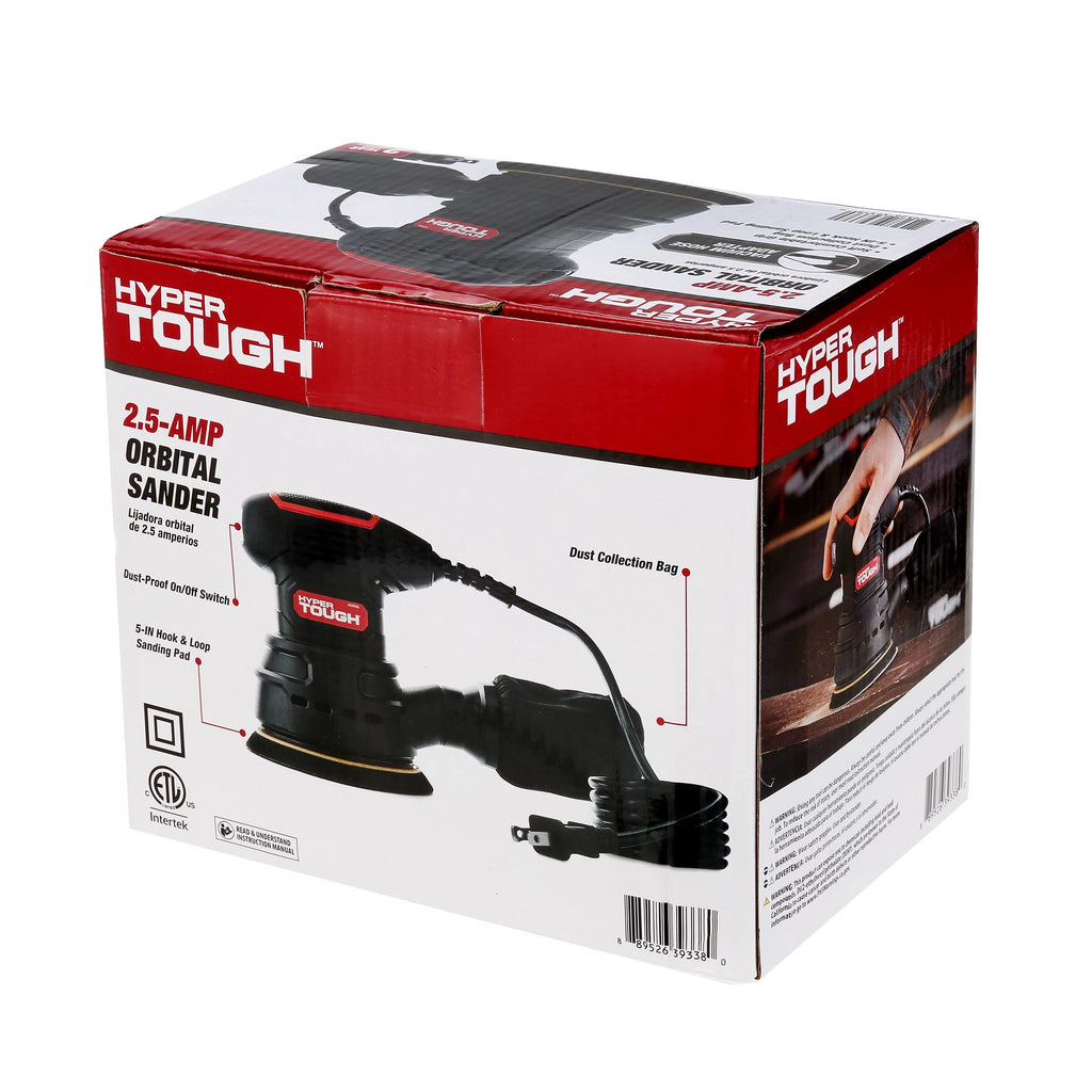 2.5 Amp Corded 5 inch Orbital Sander with Dust Bag R473