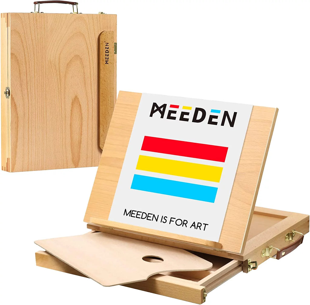 Wood Desk Table Easel with Storage Drawer F34903