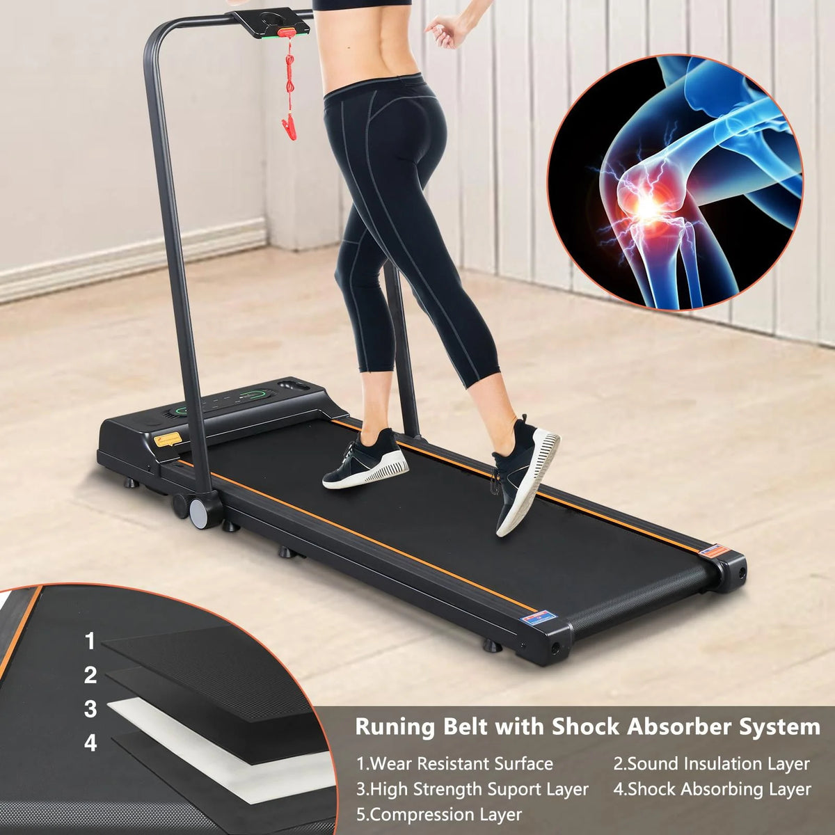 Folding Electric Treadmill T29614