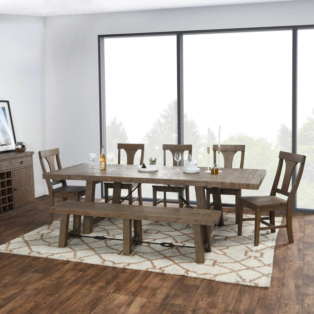 Reclaimed Pine 82 in. Extension Dining Table E7741