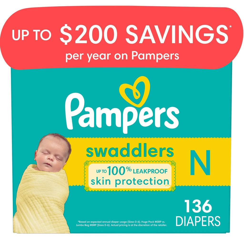 Newborn Diapers, 136 Count L9913
