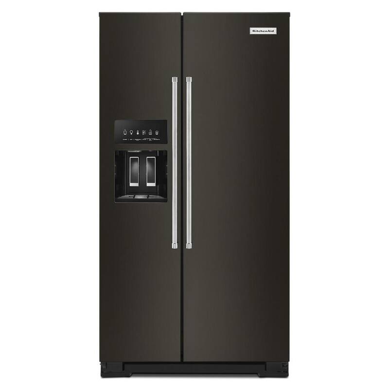 Black Stainless Steel Counter Depth Side by Side Refrigerator S3028