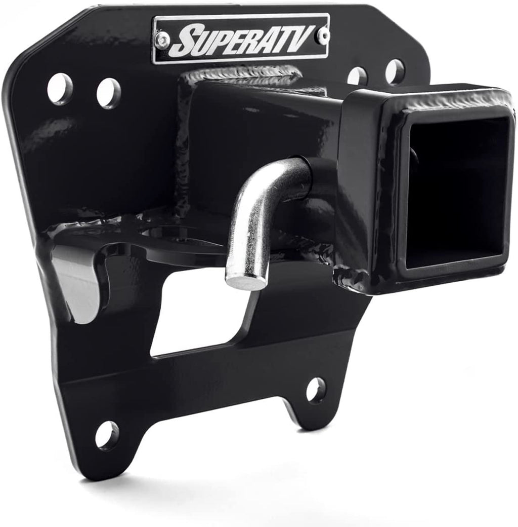 Black Rear Receiver Hitch for Polaris RZR XP Turbo S, 2" Heavy-Duty Steel K89723