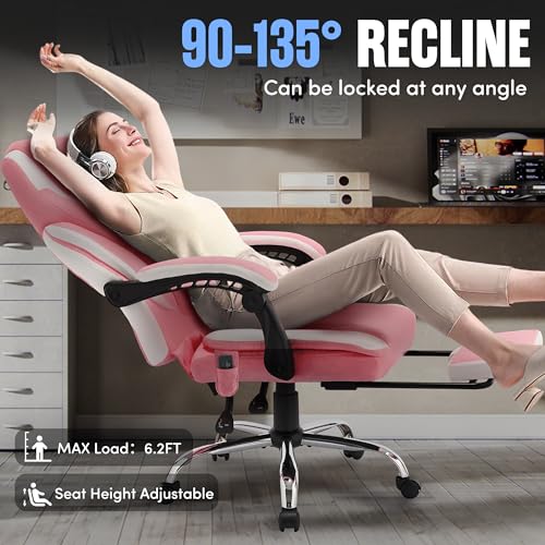 Bluewhite Massage Office Chair with Footrest L2817