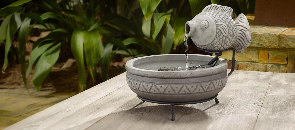 Solar Fish Fountain X593577
