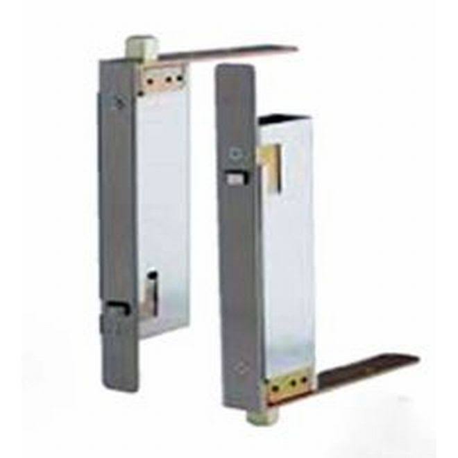 Pair of Automatic Flush Bolts for Wood Doors Satin Bronze Finish Q938
