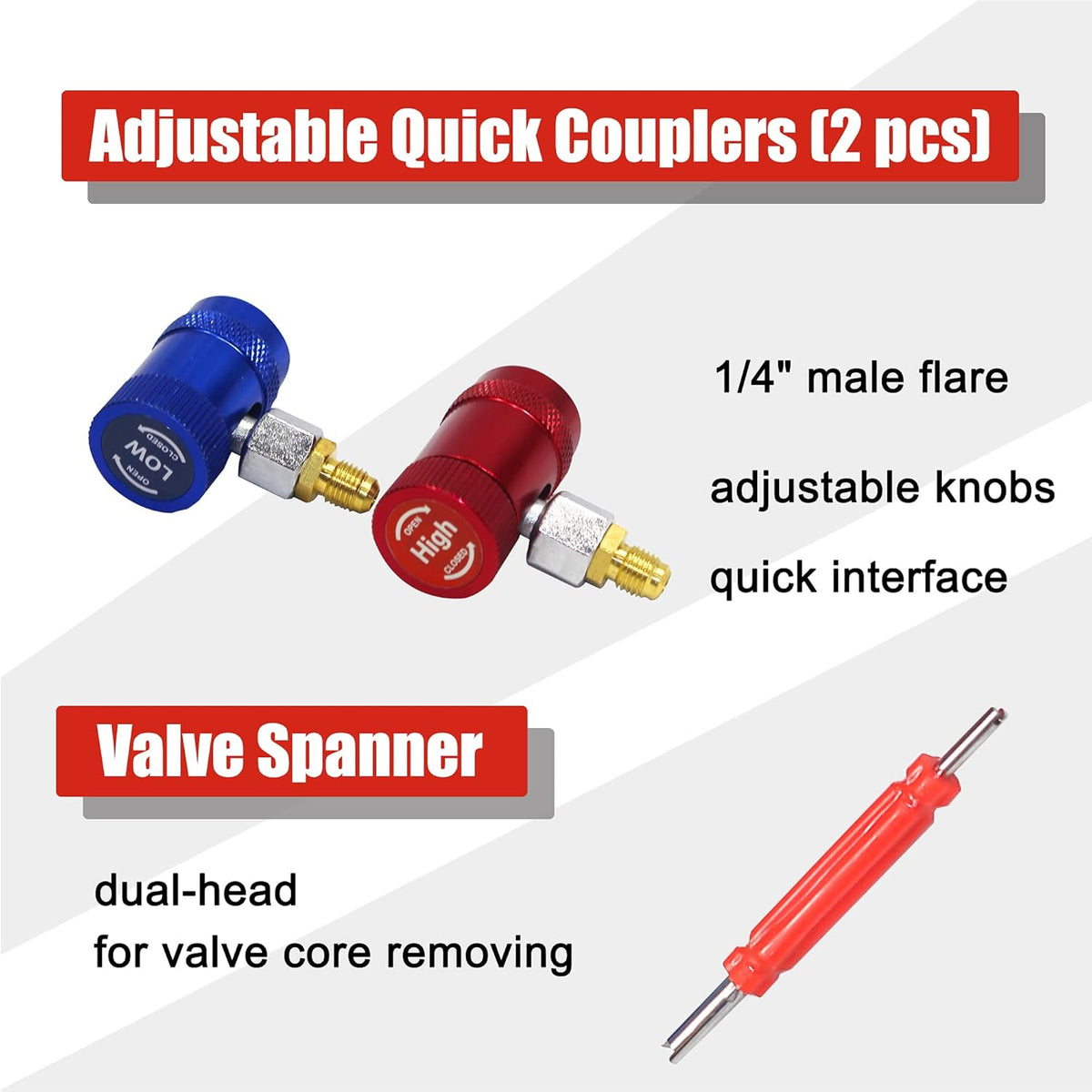 3 Way AC Manifold Gauge Set with 5FT Hose R26876