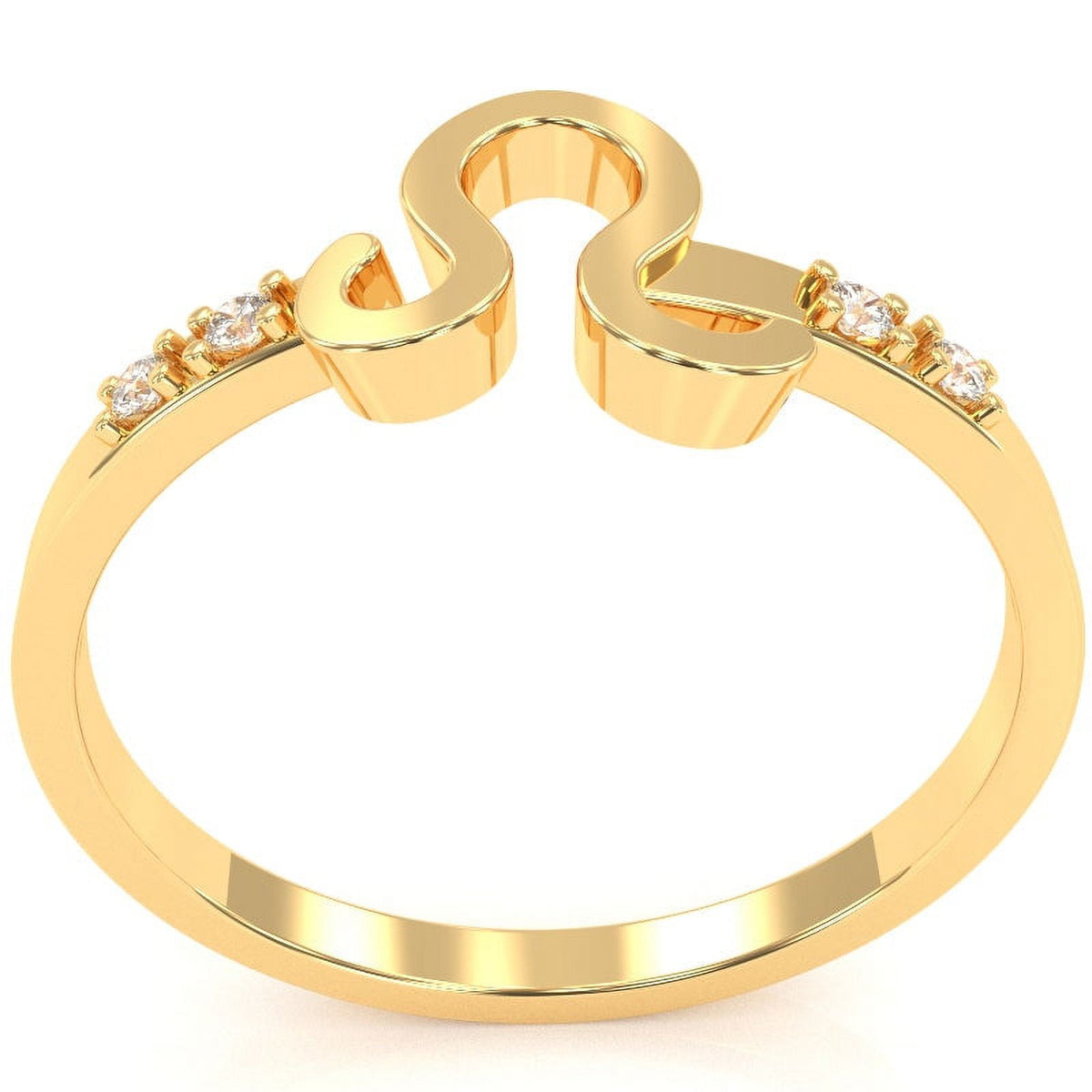 14k Yellow Gold Diamond Ring B718244