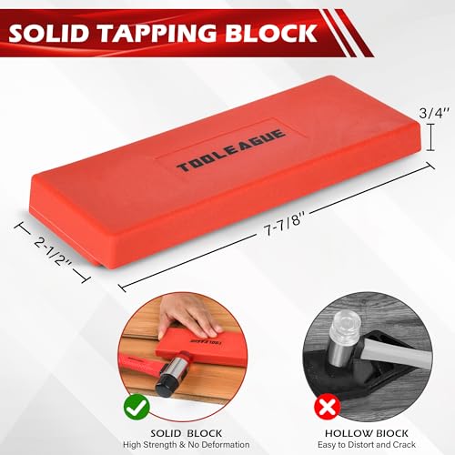43 Pcs Laminate Wood Flooring Installation Kit with Mallet, Spacers, Pull Bar and Tapping Block I4173