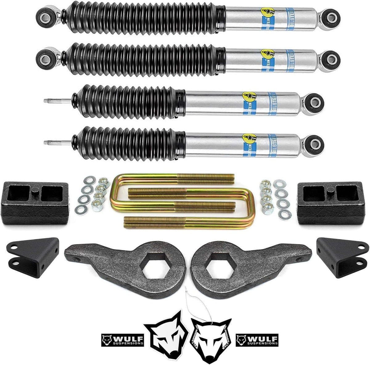 1-3" Front 2" Rear Leveling Lift Kit with Bilstein Shocks C123698