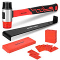 43 Pcs Laminate Wood Flooring Installation Kit with Mallet, Spacers, Pull Bar and Tapping Block I4173