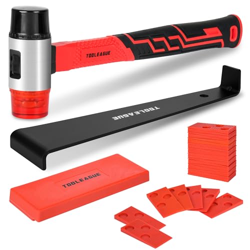 43 Pcs Laminate Wood Flooring Installation Kit with Mallet, Spacers, Pull Bar and Tapping Block I4173