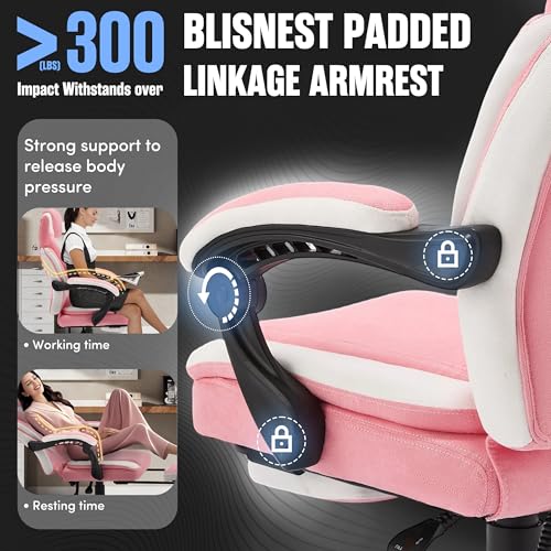 Bluewhite Massage Office Chair with Footrest L2817