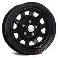 15x7 6x5.5 Black Wheel D467